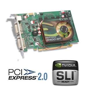 EVGA GeForce 9400 GT Video Card   512MB DDR2, PCI Express 2.0, (Dual 