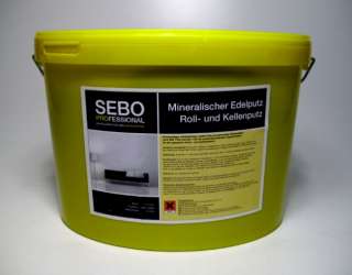 SEBO PRO Mineralischer Edelputz Putz Roll und Kellenputz 10kg Easy 