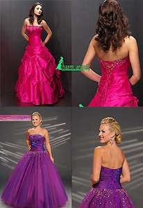 Stock Prom/Party/ Evening/Ball Dresses Bridesmaid Gowns Size 6 8 10 12 