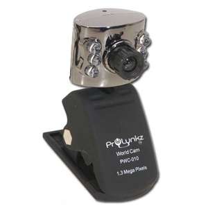 Prolynkz World PWC 010 Web Cam   1.3 Megapixels, 6 LED Light, Internal 