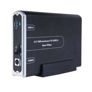 Sabrent EC 3US35 Hard Drive Enclosure   3.5 SATA to USB 3.0 at 