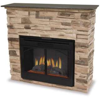   Electric Fireplace with Faux Stone Surround EF700SP 