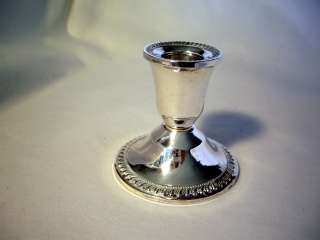 STERLING SILVER CANDLESTICK DUCHIN CREATION WEIGHTED CANDLE HOLDER 