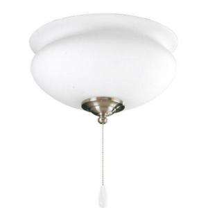   Lighting Lawford Collection Brushed Nickel 2 Light Ceiling Fan Light