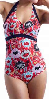 NEW 2011 Hatlerneck Red Underwired Swimsuit 30 38 D H  
