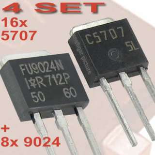 SET 16x 2SC5707 + 4x FU9024N SC5707 FU9024 IRFU9024 Rohs konforme 