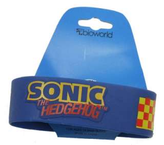 Checkered Pattern   Sonic The Hedgehog Rubber Wristband  