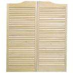   42 in. Wood Unfinished Louvered Cafe Door Reviews (13 reviews) Buy Now