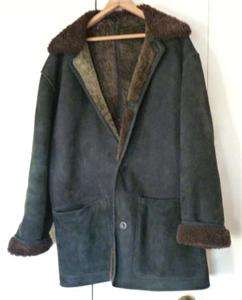 OWEN BARRY  GREAT BRITAIN LAMBSKIN AND LEATHER CLOTHING MENS COAT SZ 