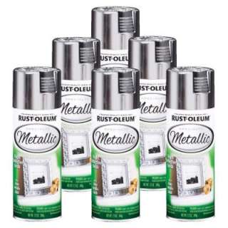 Rust OleumSpecialty Metallic 12 oz. Gloss Silver Spray Paint (6 Pack)