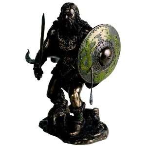 Wikinger mit Schwert und Schild im Kampf Figur Mittelalter Viking 