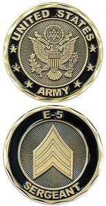 SERGEANT US ARMY MILITARY CHALLENGE COIN  