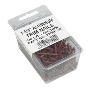 In. Brown Aluminum Nails (1/4 Lb. Pack) 7769019 at The Home 