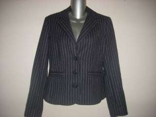 Womans CAbi Black & White Fitted Jacket Blazer Size 6 NWT  