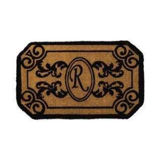Perfect Home Kingston Rectangle Monogram Mat, 24 In. X 39 In. X 1.5 In 