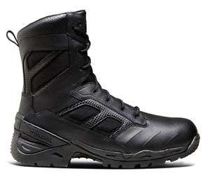 TERRA UNITY BLACK LEATHER SAFETY 8 COMBAT BOOTS  