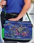 Laurel Burch Dogs Canine Family Butterfly Med CrossBody Shoulder Tote 