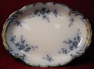 RIDGWAY china CHISWICK flow blue OVAL MEAT Turkey SERVING PLATTER 19 3 