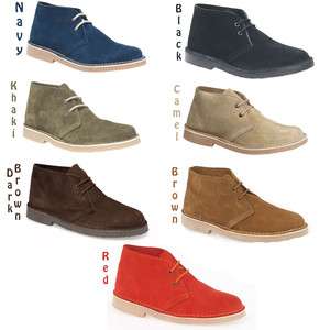 Mens New Suede Desert Boots Sizes 6 7 8 9 10 11 12  