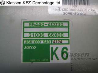 Steuergerät für Automatikgetriebe Kia Motors Sorento 2.5 CRDi 95440 