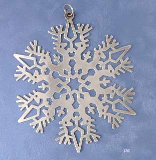 1979 Sterling Silver MMA Snowflake Christmas Ornament  