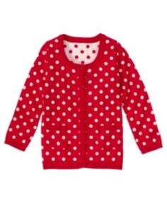 GYMBOREE VALENTINES DAY RED DOT SWEATER 3 4 5 6 7 8 10  
