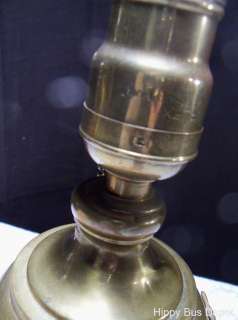SAL;E $25  Vintage 1940s Brass Desk Lamp Maltese Cross Design 