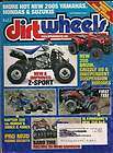 dirt wheels september 2004 kawasaki z sport raptor 350 honda 300ex 