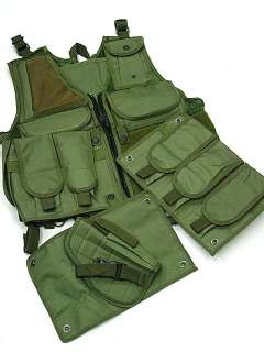 SWAT Airsoft Hunting Combat Tactical Assault Vest OD B  