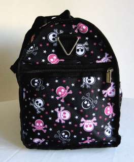19Duffel/Tote Bag Luggage/Purse Travel Case Skull Pink  