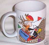 Six Flags Looney Tunes Warner Brothers HALEY coffee Mug Cup Bugs Daffy 