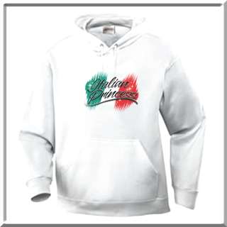 White hoodies are available in sizes small   4X.