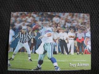 Troy Aikman 1998 Official NFL Film QB Club 3 1/2 x 5 3D Motion Card 