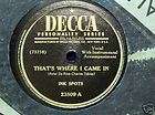 Ink Spots Decca Records 78 RPM Album A 477  