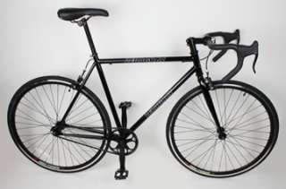 NEW 54cm Track Fixed Gear Bike Fixie Single Speed Road Bicycle   Black 