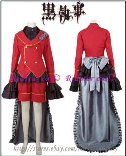 Black Butler 2 Kuroshitsuji Ciel Phantomhive Cosplay Costume   Made in 
