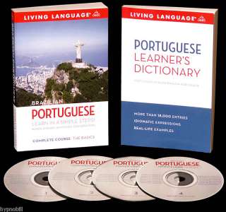 NEW Learn How To Speak PORTUGUESE Living Language 4 CDs Workbook 