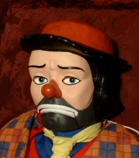 HAUNTED Creepy Clown Ventriloquist doll EYES FOLLOW YOU  