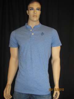 Abercrombie Fitch by Hollister Henley T shirt Blue XL  