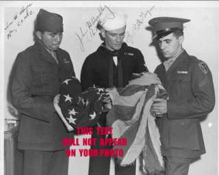   the Three Survivors of the Historic 1945 Iwo Jima Flag Raising