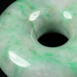   of Thick Round Donut 2 color Green Lavender Pendant A Jade