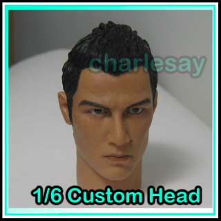 Custom Goahead 1/6 Cristiano Ronaldo Action Figure Head Sculpt 