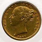 1861 Rare Error Shield Full Gold Sovereign MAY SELL FOR