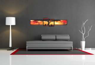 Wandbilder aufhängfertig modern Art 145x30cm alles Blitzversand XXL 4 