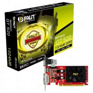 Palit Nvidia GeForce GT 520 1GB DDR3 HDMI Graphics Card PCI E 