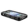 OEM BALLISTIC Black Hard Core Case Cover+Diamond Guard for iPhone 4 