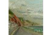   Ricketts Sea Front Sidmouth Devon Coastal Pastel Painting  