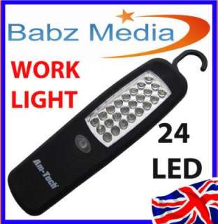 VERY BRIGHT 24 LED WORK LIGHT TORCH   INSPECTION LIGHT HANGING 