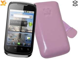 Huawei Sonic (U8650)   Etui Tasche Ledertasche Case Bag in ROSA  
