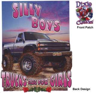 Dixie,SILLY BOYS, TRUCKS ARE FOR GIRLS, White T shirt  